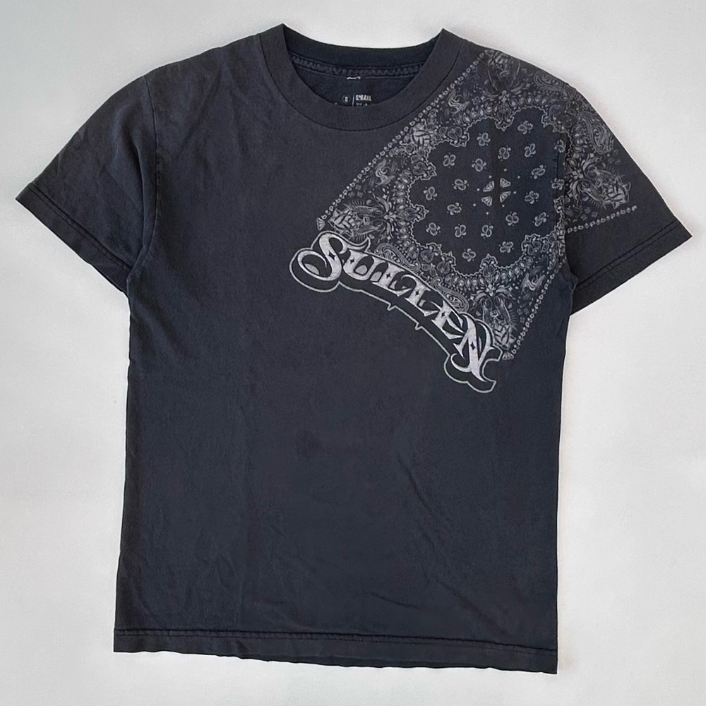 Vintage Y2K Sullen Bandana Graphic T Shirt Nice Fade Skater Surfer Size Men’s S